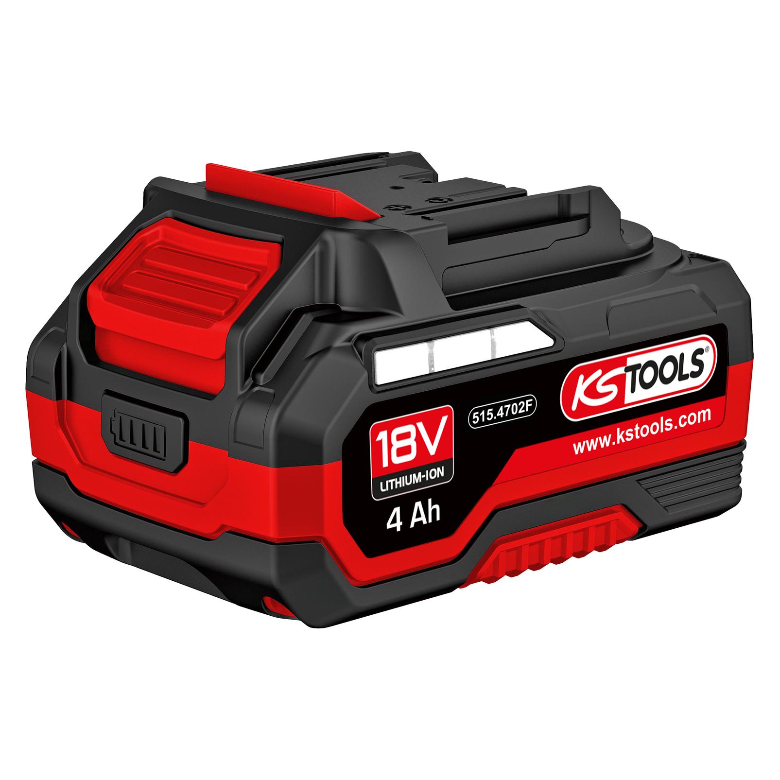 KS Tools Batteria agli Ioni di Litio 18V 4Ah (18 V) (515.4702F)