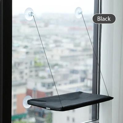 Uplift Picks Heavy Duty Window Cat Hammock Hanging Bed For Indoor Cats black