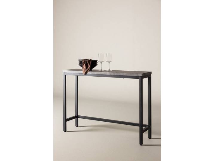 Venture Home Beistelltisch Rise, schmaler hoher Beistelltisch, 110 × 30 cm, Ablagetisch, Stahl, schmal, hoch, modern, schlicht
