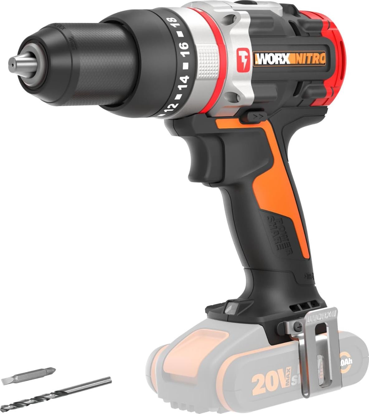 Worx Nitro WX354.9 Accuboormachine met slagfunctie