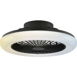 Brilliant G81305/06 LED Deckenleuchte Ventilator 42cm schwarz LED-Deckenleuchte mit Ventilator LED EEK: D (A - G) 20 W Schwarz