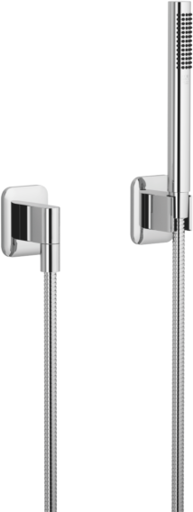 Dornbracht Lissè Schlauchbrausegarnitur 27802845-00 mit Einzelrosetten, chrom
