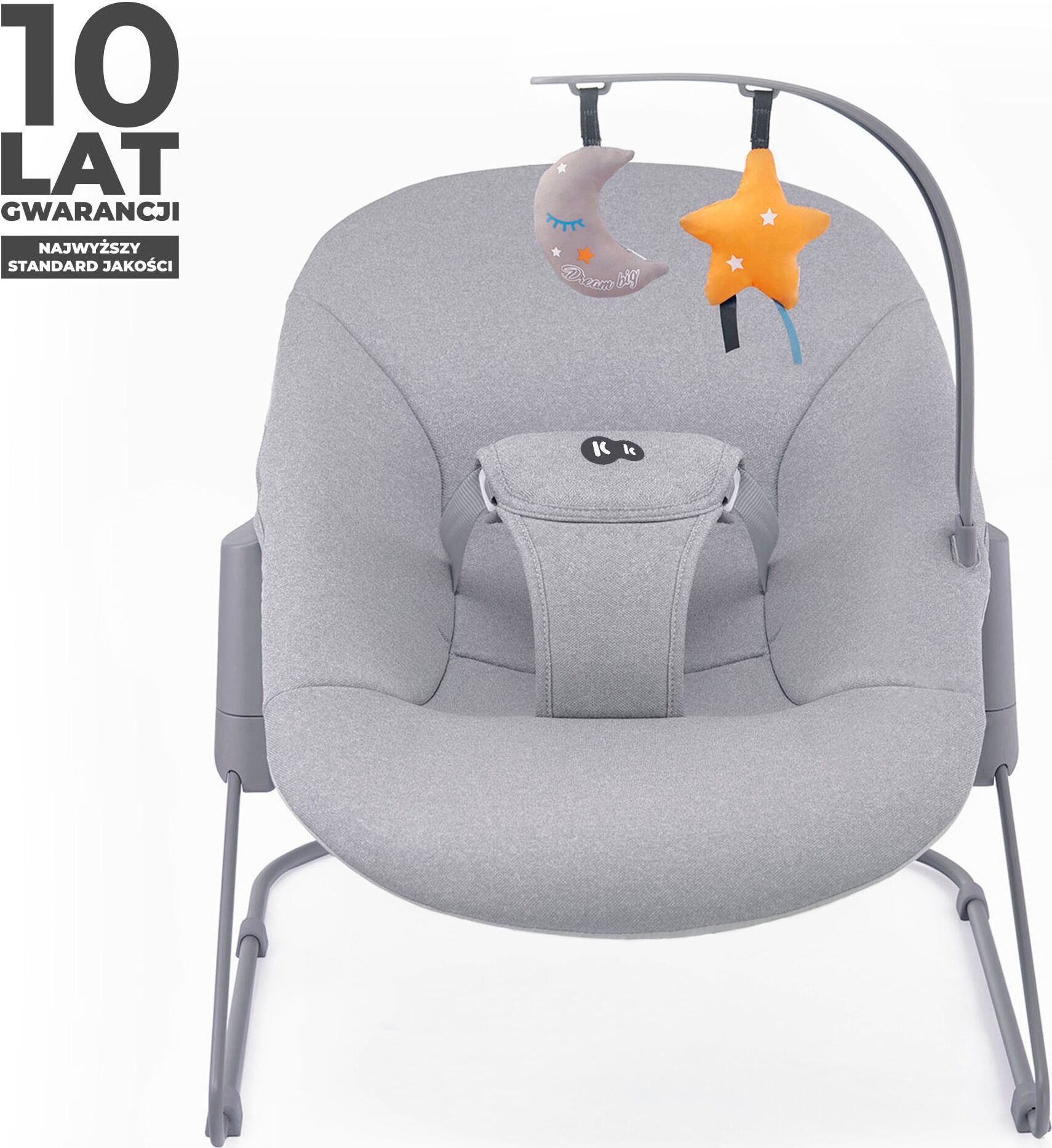 Babywippe KINDERKRAFT "CALMEE", Baby, grau, Babywippen Babywippe