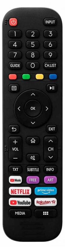 Infratex Afstandsbediening voor Dyon Movie Smart 24 VX en Movie Smart 32 VX