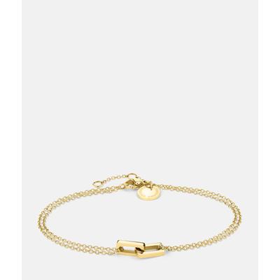 Armband LIEBESKIND BERLIN "Schmuck Geschenk Edelstahl Armkette Festive Mini Link", gold (gelbgoldfarben), Armbänder, Damen, 20cm, Edelstahl, Armband