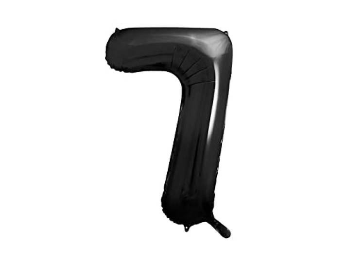 Enorme folieballon Mylar 86 cm grootte 7 7 kleur zwart