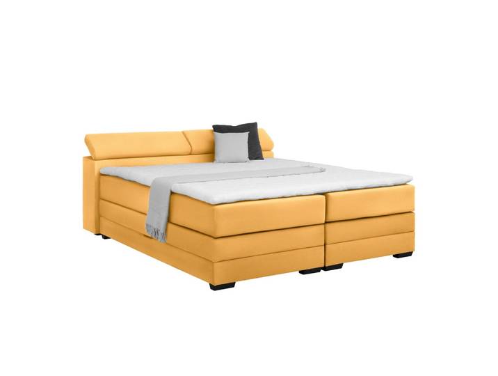 Boxspringbett Sevilla Senfgelb ca. 180x200cm