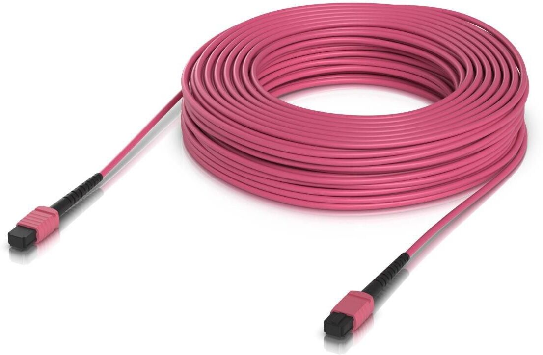 Ubiquiti Indoor OM4 MPO-12 UPC Multi-Mode Fibre Patch Cable for 100G 30m - Single