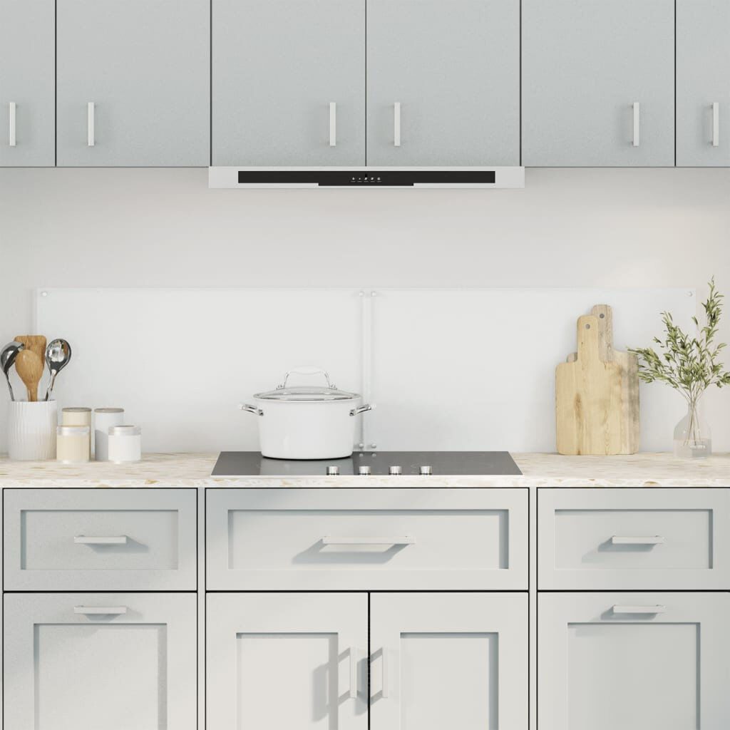 Belfry Kitchen Chalfont Glass Peel and Stick Panel transparent 80 x 50 cm