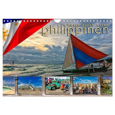 Reise durch Asien - Philippinen (Wandkalender 2026 DIN A4 quer), CALVENDO Monatskalender