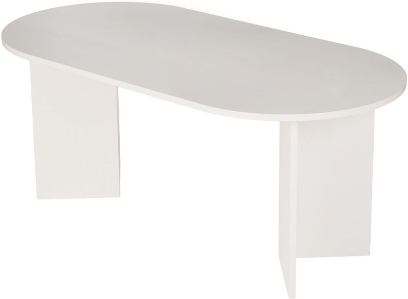 17 Stories Teiah Modern Particle Board Dining Table, For classic or Contemporary Spaces Wood White 75cm H x 180cm W x 90cm D