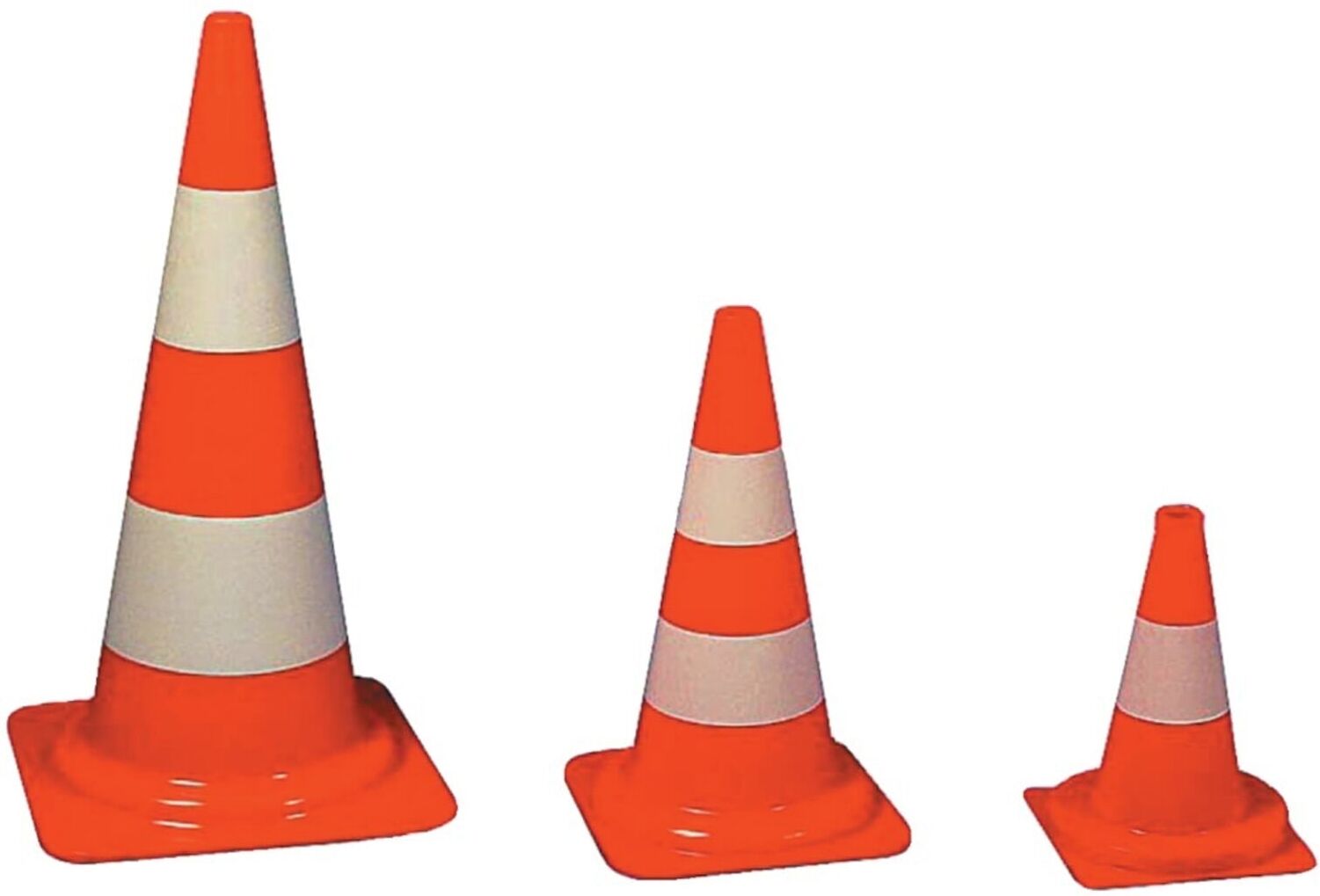WEMAS Verkehrsleitkegel PVC orange 500 mm ; WEMAS Absperrtechnik