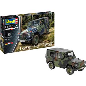 Revell Modellbausatz 03277 Lkw gl leicht Wolf, 116 Teile, Level 4, ab 12 Jahre, Maßstab 1:35