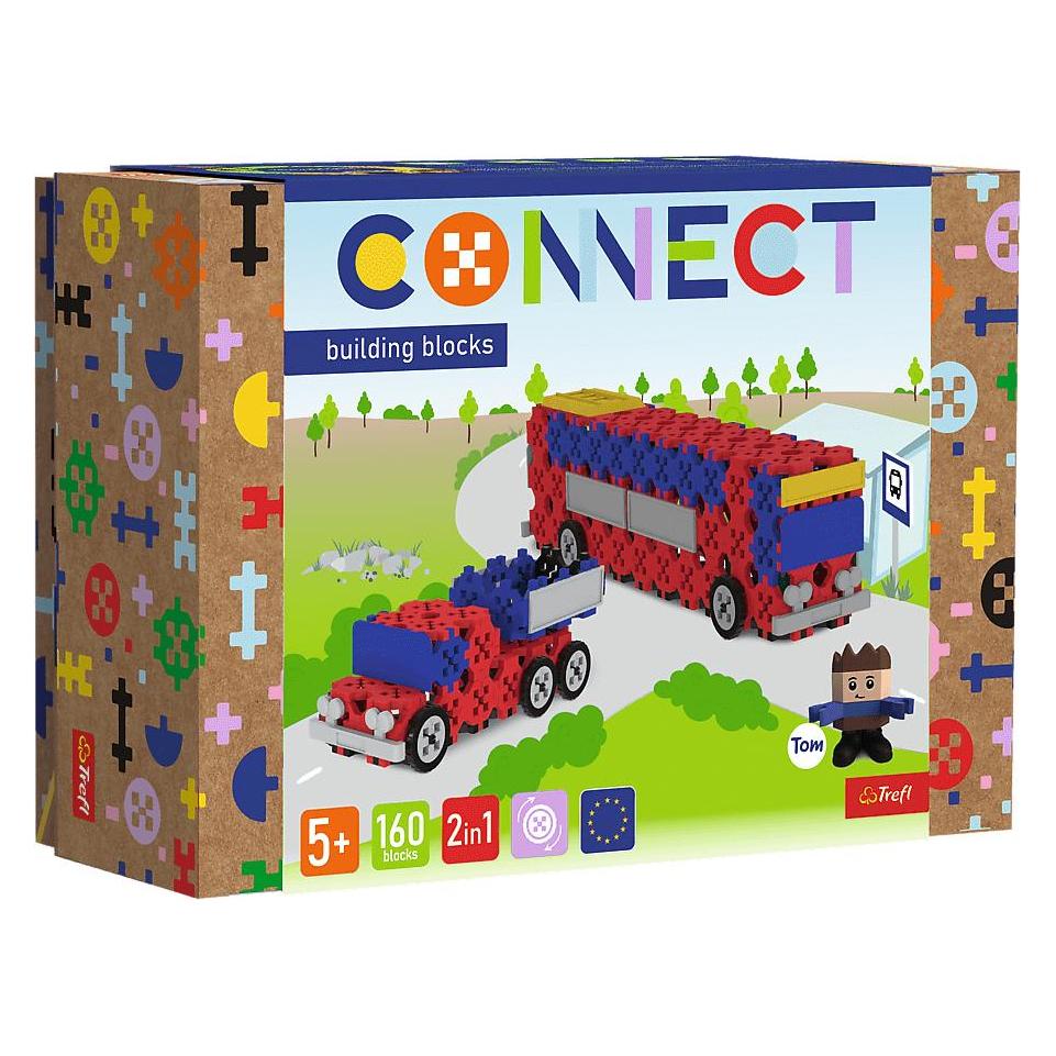 Trefl Klocki Connect - Autobus / Auto z naczepą M (49697313)