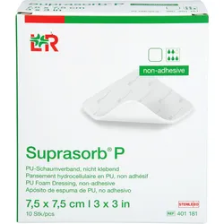 Suprasorb P Pu-Schaumv.nicht Kleb.7.5x7.5cm Steril 10 ST