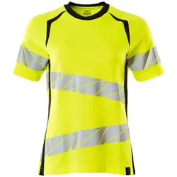 Damen Warnschutz T-Shirt "ACCELERATE SAFE" UV-Schutz - XS - gelb/schwarz