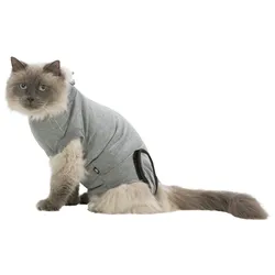 TRIXIE OP-Body für Katzen S–M 32–36 Centimeter grau