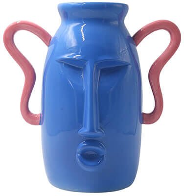 Que Rico Amor Del Color Large Blue Federico Vase