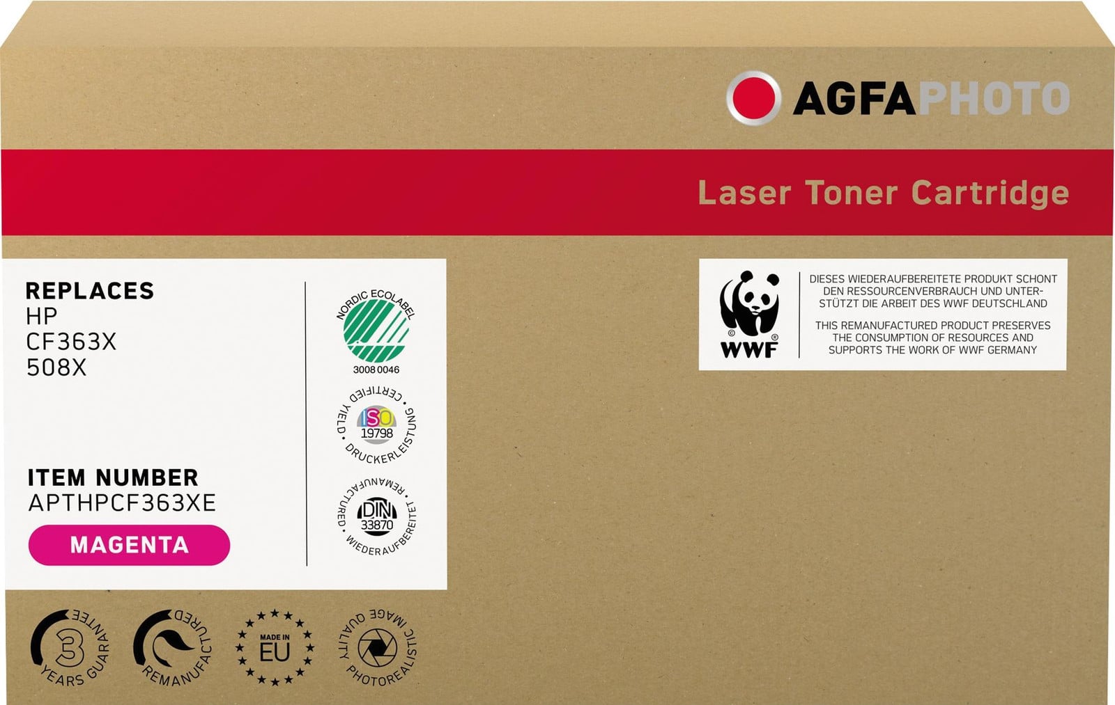 AgfaPhoto APTHPCF363XE, 9500 stuks, paars