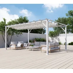 Paragon Outdoor Aluminium Pergola Florenz 1116 | Weiß/Weiß | 350x505x236 cm - Weiß