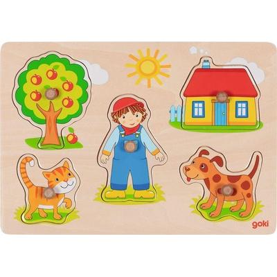 Katze, Hund,... Steckpuzzle