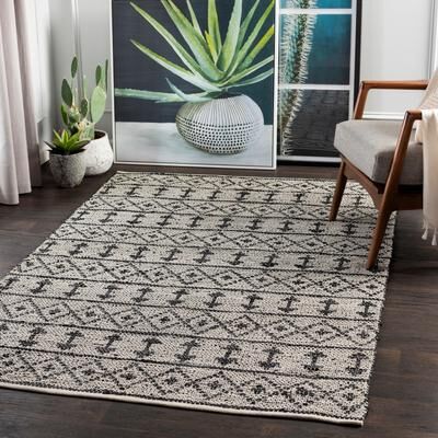 Livabliss Artistic Weavers Klosse Global Leather/Cotton Handmade Area Rug