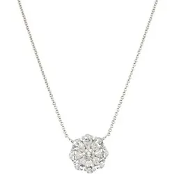 DIAMONIQUE® Collier = 2,40ct Schliffmix Silber rhodiniert