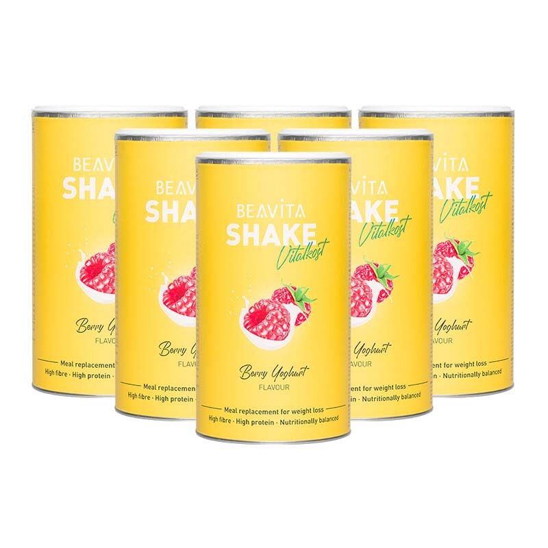 Beavita Profi Diät-Paket, Himbeer-Joghurt 6x572 g Pulver