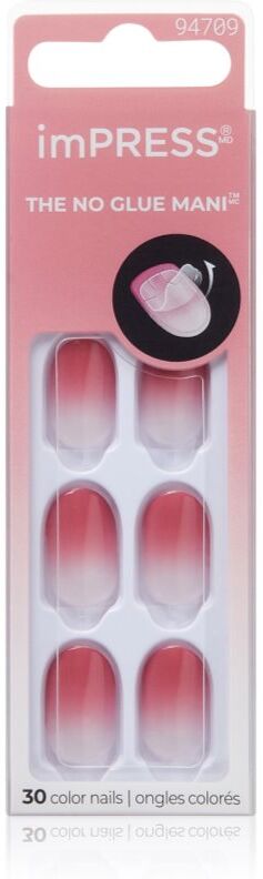 Kiss imPRESS The No Glue Mani false nails self-adhesive Beat The Heat 30 pc