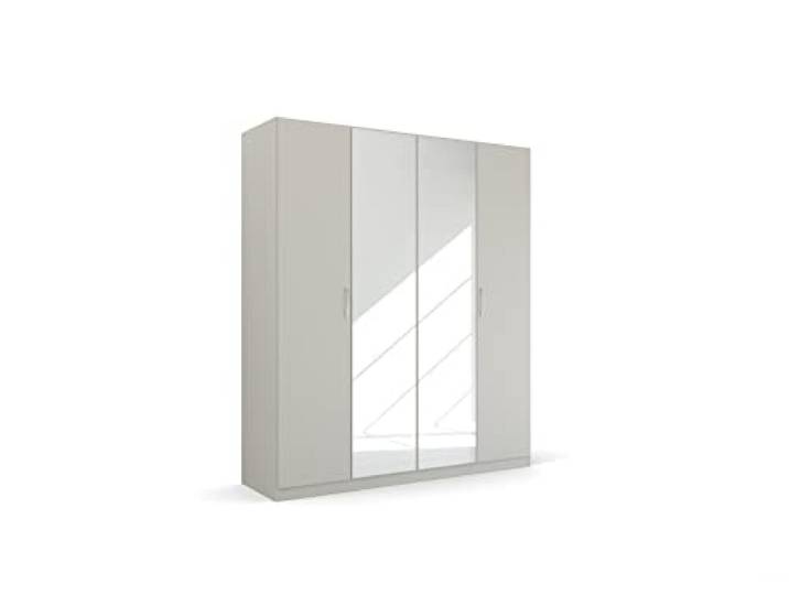 Rauch Möbel Quadra-Spin Pure, Kleiderschrank, Seidengrau, Breite 181 cm