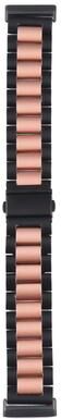 Everyday Crate Fitbit Versa 4 Sense 2 Versa 3 Sense Stainless Steel Watch Band Adjustable Metal Replacement Strap black Pink
