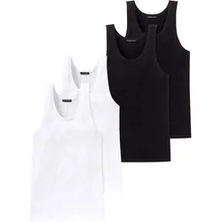 Schiesser Herren Unterhemd Authentic 4er Pack