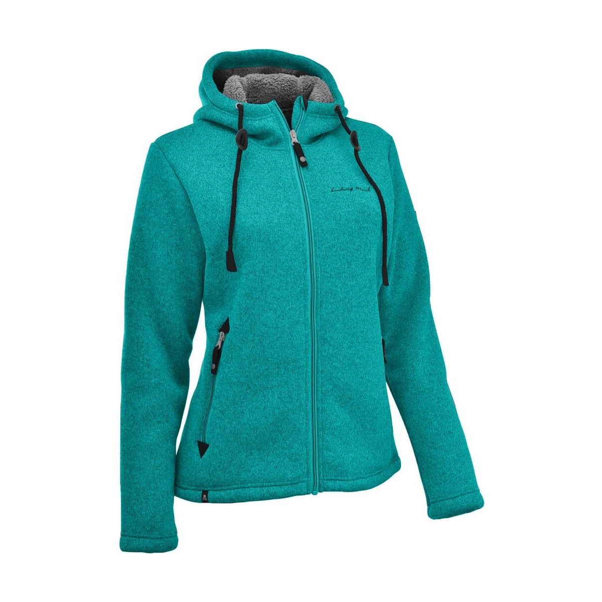 MAUL Sport Chieming - Strickfeecejacke m. Kap. grün (67) 34 5213200202-67-34
