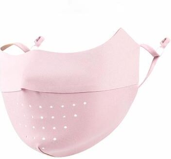 Lush Living Finds Ice Silk Sun Protection Face Mask For Running, Cycling & Outdoor Sports pink