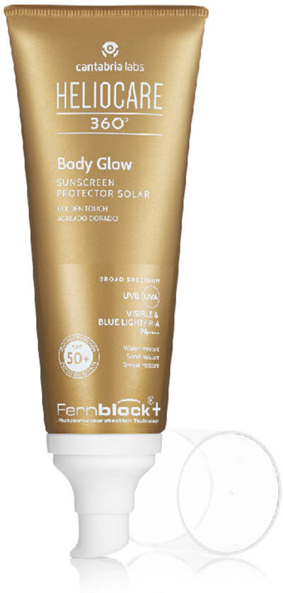 Cantabria Labs Heliocare 360º crème solaire éclat corporel finition dorée SPF50+ 100 ml