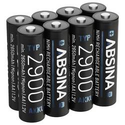 Absina Mignon (AA)-Akku NiMH 1.2 V 8 St. 401003-8