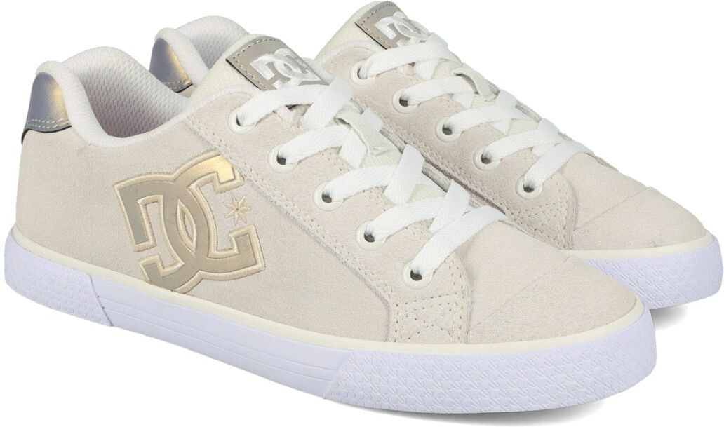 Sneaker DC SHOES "Chelsea", Mädchen, Gr. 6(37), gold (gold cream), Obermaterial: Textil / Futter: Textil / Außensohle: Gummi., Schuhe Sneaker