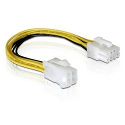 Delock Strom Anschlusskabel [1x - 1x ] 0.15 m Mehrfarbig 82405