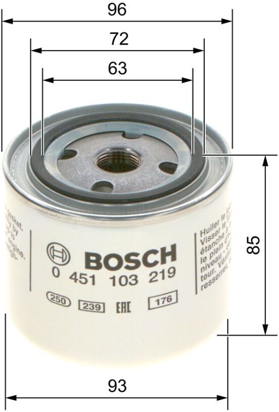 Ölfilter BOSCH 0 451 103 219