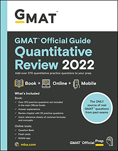 GMAC (Graduate Management Admission Council) - GMAT Official Guide Quantitative Review 2022: Book + Online Question Bank - Preis vom 09.10.2026 07:28:09 h