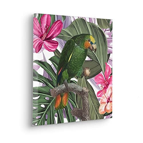 Komar Keilrahmenbild Hibiscus Flirt - Multicolour - 40 x 40 cm