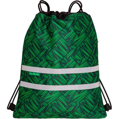 Turnbeutel MCNEILL "Sportschuhbeutel Wow", Kinder, Gr. B/H/T: 31cm x 41cm, grün (wow), Polyester, Taschen