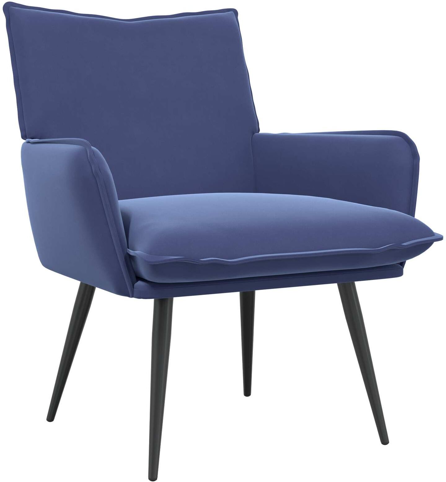vidaXL Fauteuil Bleu police Velours