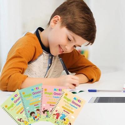 Handwriting Practice Copybook Set, Grooved Magic Practice Book For Boys And Girls, Perfect For Kids Learning Handwriting Practice Copybook Set, Grooved Magic Practice Book For Boys And Girls, Perfect For Kids Learning