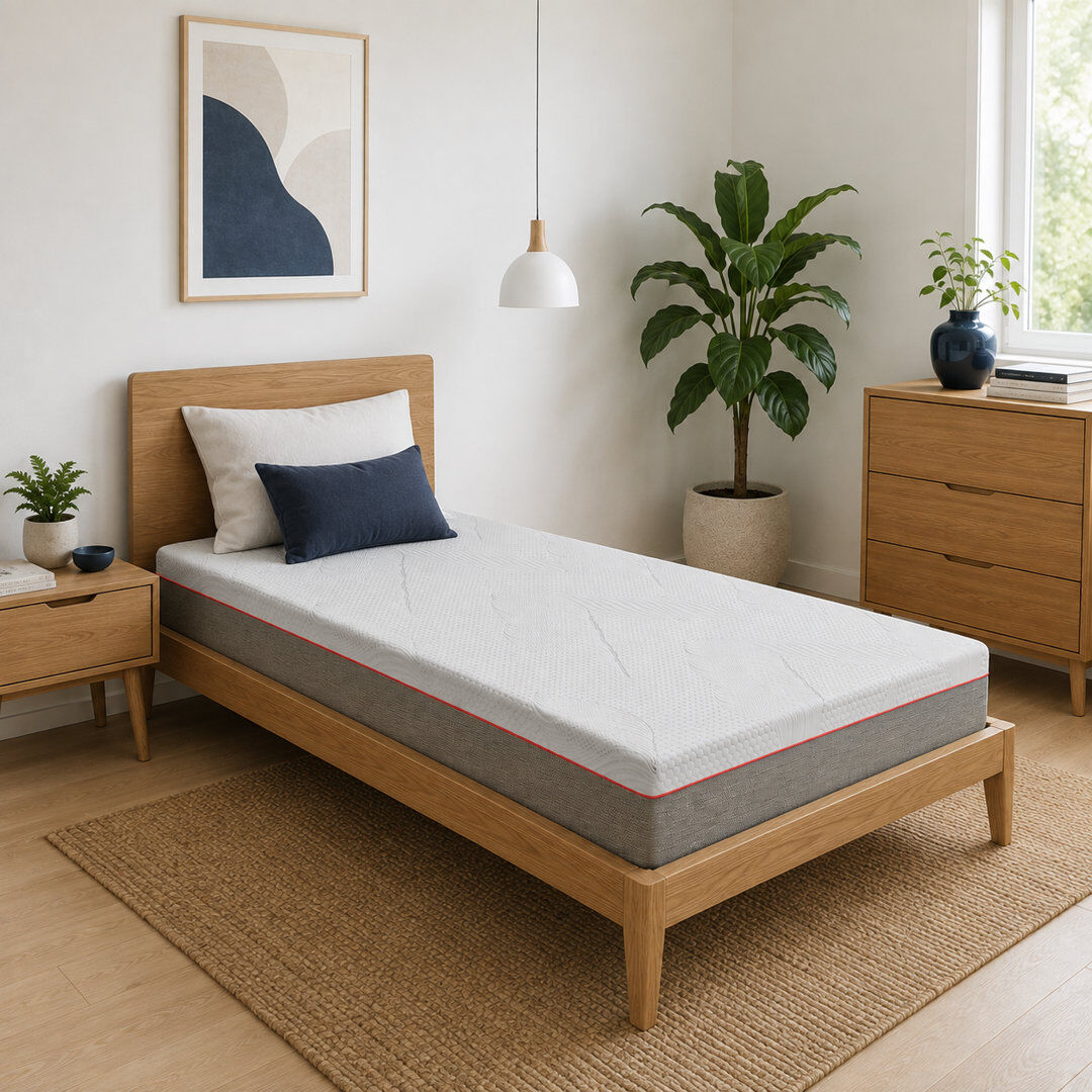 Viscotherapy Fusion Graphite 25cm Hybrid Pocket Sprung Memory Foam Mattress Single (3')