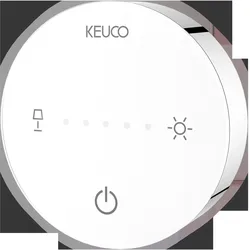 Keuco, Kosmetikspiegel, iLook move Kosmetikspiegel, 17612, beleuchtet, 5-stufig einstellbare Lichtfarbe, mit 212 mm