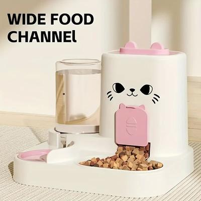 Uplift Essentials Integrated Large Capacity Automatic Feeding & Watering Station pink