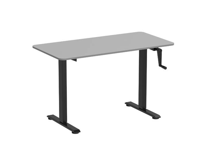 Stehpult manuell höhenverstellbar grau/schwarz 120 x 60 cm