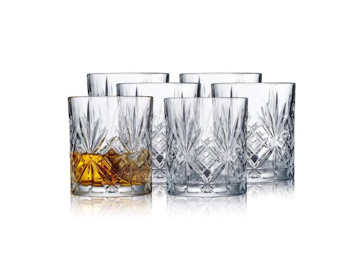 Lyngby Glas Verre à whisky Melodia 31 cl, lot de 6 Cristal