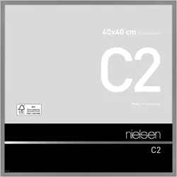 Nielsen Bilderrahmen C2 Aluminium Struktur Grau matt / 40 x 40